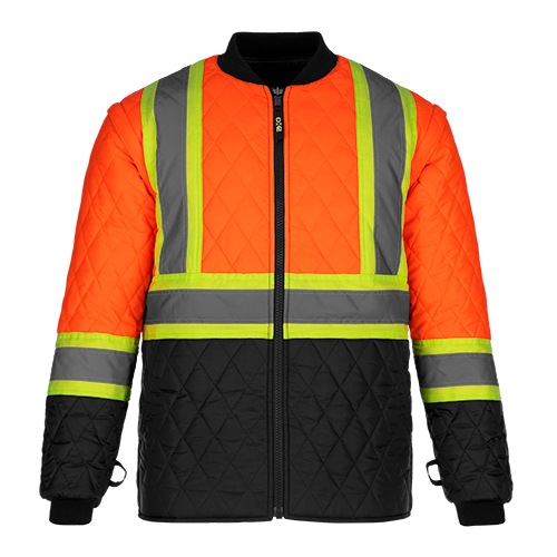 L01275 - Kenworth - 5in1 Hi-Vis Parka w/ Detachable Hood Hi-Vis Orange 1275 adult CX2 Hi-Vis mens safety hoodie