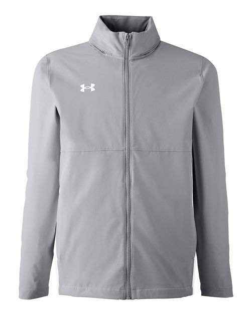 Under Armour 1390159, Men's Rival Stretch Jacket, Mod Grey/ White