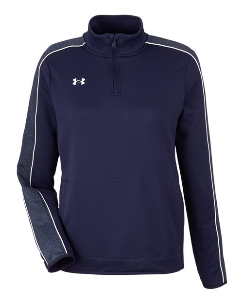 Under Armour 1383274, Women's Command 2.0 Quarter-zip Pullover, Midnight Navy/ White