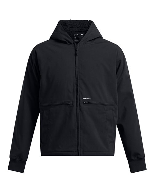 Under Armour 1387568, Men's Icon Fleece Jacket, Black/ Black