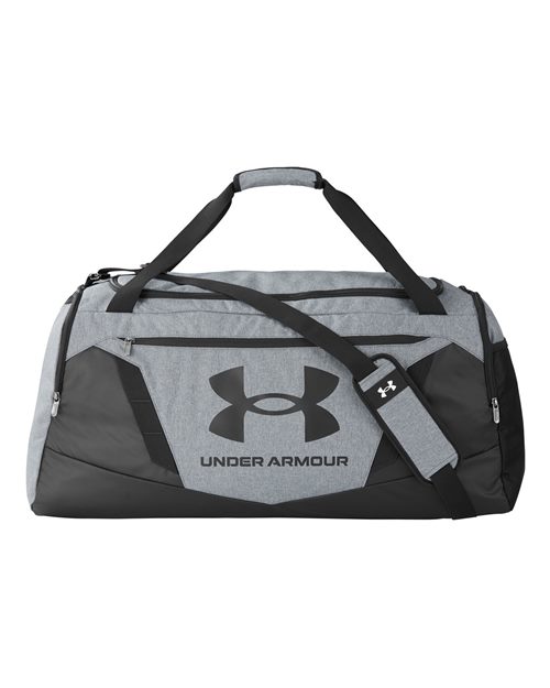 Undeniable 5.0 LG Duffel Bag - - 15018 Pitch Grey Medium Heather Black One Size 128E2 1369224 AB Retail Exclusive Brands Accessories Bags CA New ab Duffels New AB Pockets Polyester Polyester - 100% S&S Exclusive Brands Triple Threat Essentials Under Armour Visible Logos Water Resistant