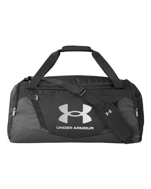 Undeniable 5.0 SM Duffel Bag - - 15022 Black M Silver One Size 126E2 1369222 AB Retail Exclusive Brands Accessories Bags CA New ab Duffels New AB Pockets Polyester Polyester - 100% S&S Exclusive Brands Triple Threat Essentials Under Armour Visible Logos Water Resistant