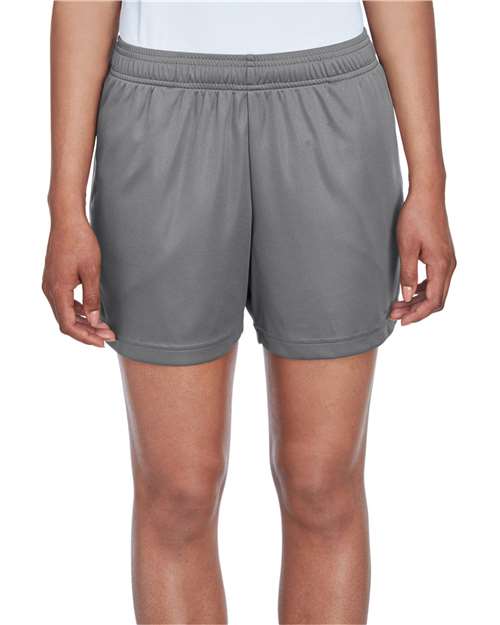 Women's Zone Performance Shorts - - 15143 Sport Graphite 678D9 AB Exclusive Brands Back to School 2025 CA Bottoms CA New ab Explore Fitness & Wellness Explore Fitness & Wellness Gym & Training Explore Fitness & Wellness Physical Fitness New AB Pockets Polyester - 100% S&S Exclusive Brands Shorts Team 365 TT11SHW Womens