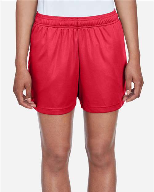 Team 365 TT11SHW, Women's Zone Performance Shorts, Sport Red