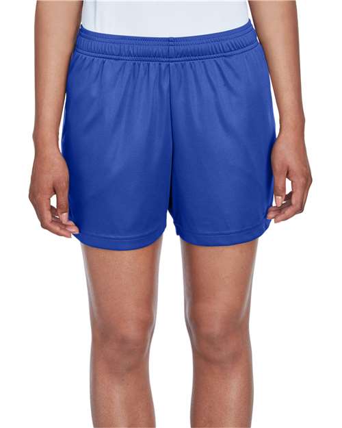 Women's Zone Performance Shorts - - 15143 Sport Royal 678D9 AB Exclusive Brands Back to School 2025 CA Bottoms CA New ab Explore Fitness & Wellness Explore Fitness & Wellness Gym & Training Explore Fitness & Wellness Physical Fitness New AB Pockets Polyester - 100% S&S Exclusive Brands Shorts Team 365 TT11SHW Womens