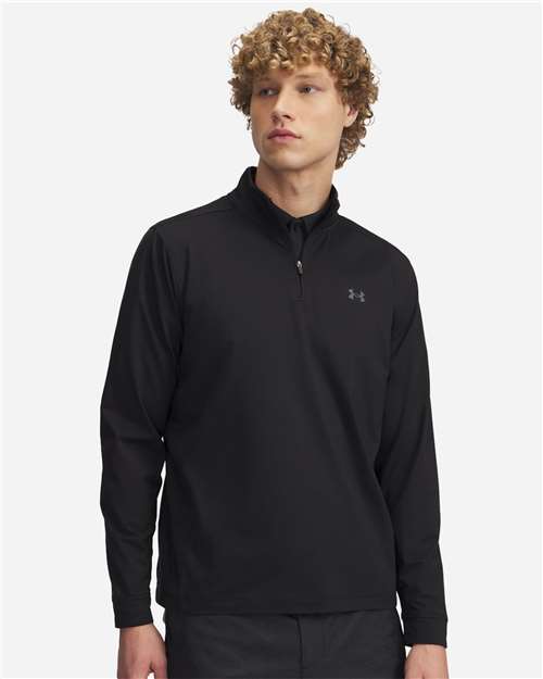 Men's Drive Quarter-Zip Pullover - - 15354 Black Castlerock 1389864 198E2 AB Retail Exclusive Brands Activewear Apparel CA New ab Explore Resort & Gift Explore Resort & Gift Gift Shops Explore Resort & Gift Shops Spring & Summer Long Sleeves Mens & Unisex New New AB Performance Polos & Knits Polyester Pullovers Quarter-Zips Spandex Sun/UV Protection Tops Under Armour Visible Logos Water Resistant Zips