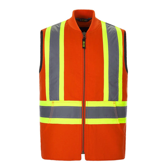 L01295 - Titan - Cotton Canvas Hi-Vis Vest Orange 1295 adult CX2 Hi-Vis mens sherpa