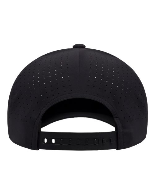 Flexfit 180AP, Delta Snapback Perforated Cap, Black