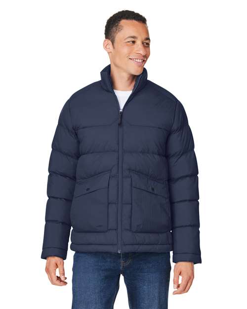 Men's Inspire Puffer Jacket - - 15632 Classic Navy 312A7 AB Exclusive Brands CA New ab CE720 CORE365 Explore Corporate Explore Corporate Gifting & Incentives Explore Corporate Gifting - Splurge Full-Zips Jackets Long Sleeves Mens & Unisex New AB Nylon Outerwear Pockets Puffers S&S Exclusive Brands Water Resistant Zips