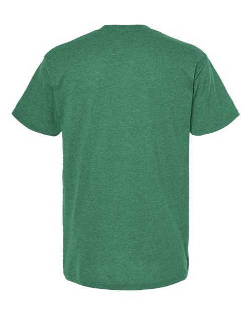 M&O 4800, Men's Gold Soft Touch T-shirt, Heather Kelly Green