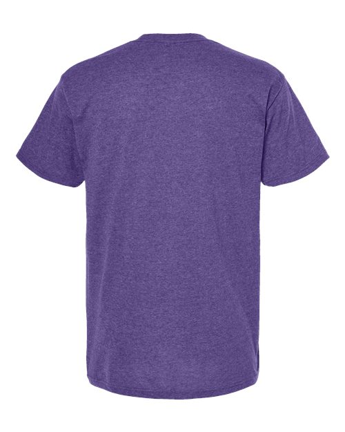 M&O 4800, Men's Gold Soft Touch T-shirt, Heather Purple