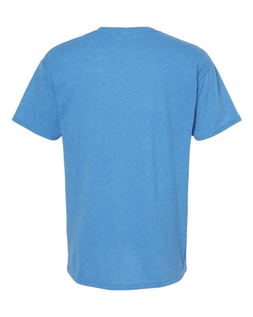 M&O 4800, Men's Gold Soft Touch T-shirt, Heather Turquoise