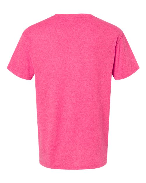 M&O 4800, Men's Gold Soft Touch T-shirt, Neon Pink