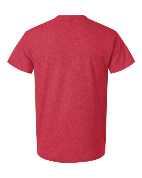 Gildan 3000, Unisex Light Cotton T-shirt, Heather Red