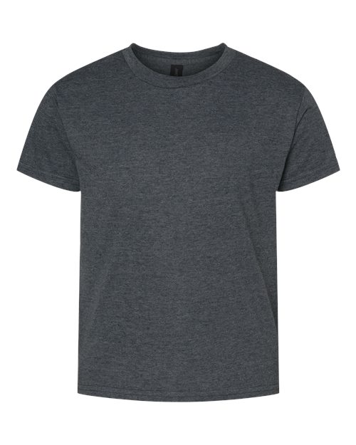 Gildan 3000B, Youth Light Cotton T-shirt, Dark Heather