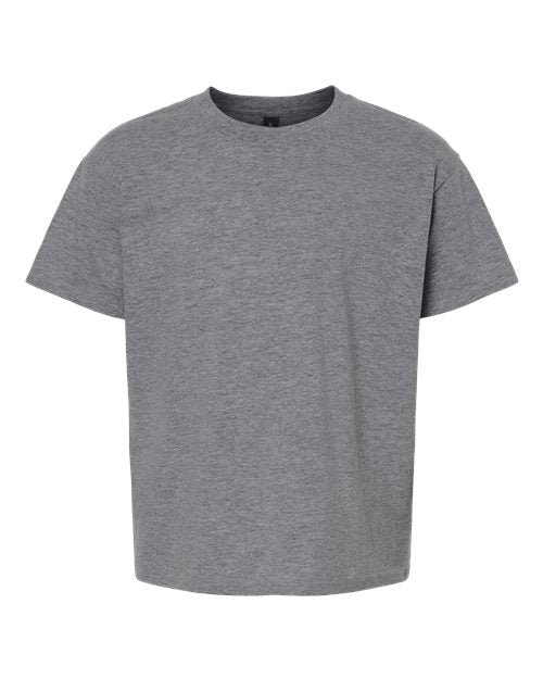 Gildan 3000B, Youth Light Cotton T-shirt, Graphite Heather