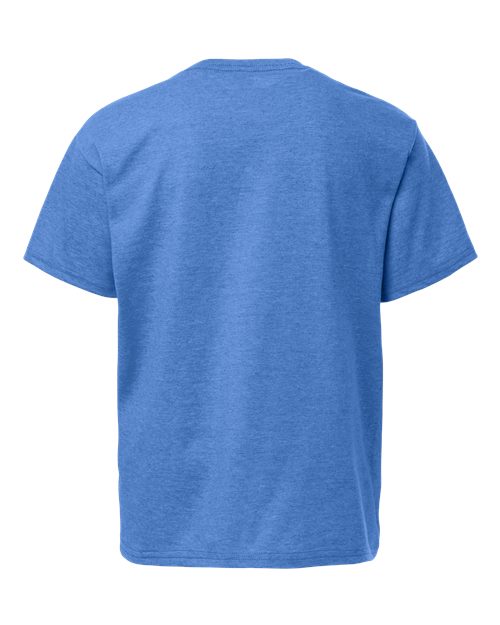 Gildan 3000B, Youth Light Cotton T-shirt, Heather Royal
