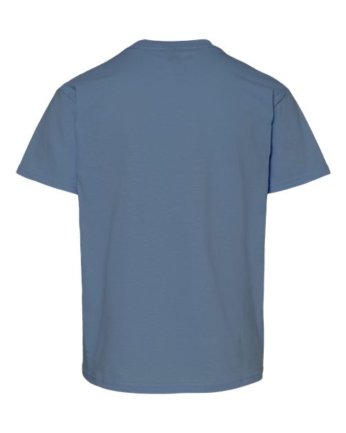 Gildan 3000B, Youth Light Cotton T-shirt, Indigo Blue