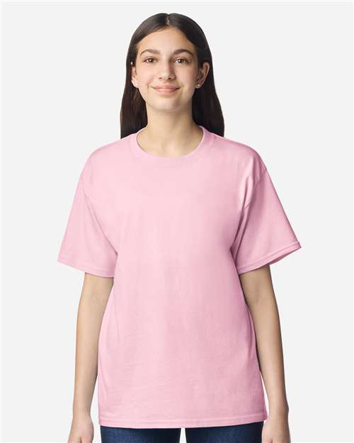 Gildan 3000B, Youth Light Cotton T-shirt, Light Pink