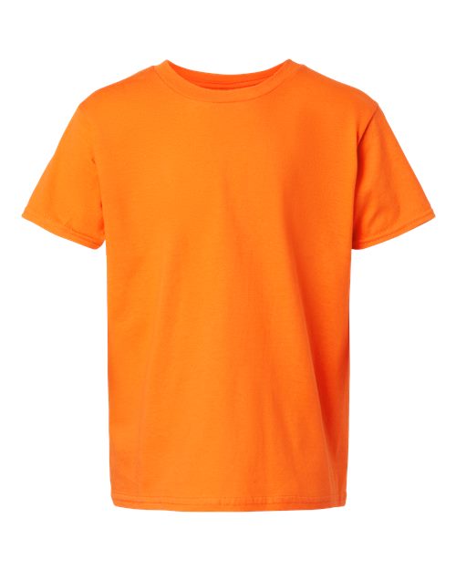 Gildan 3000B, Youth Light Cotton T-shirt, Safety Orange