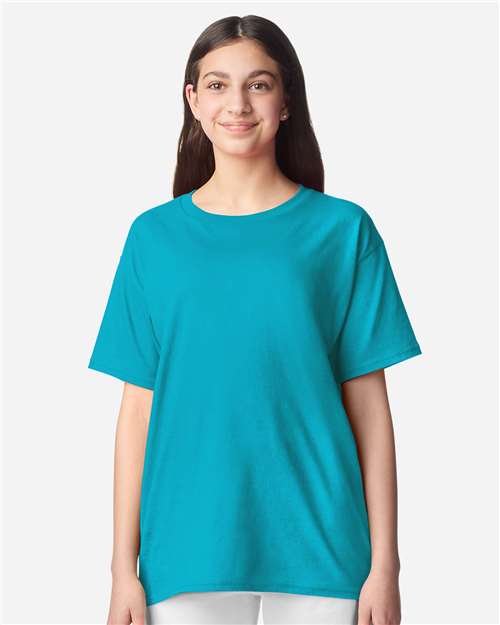 Gildan 3000B, Youth Light Cotton T-shirt, Tropical Blue