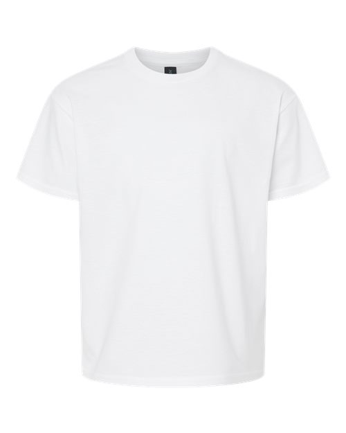 Gildan 3000B, Youth Light Cotton T-shirt, White