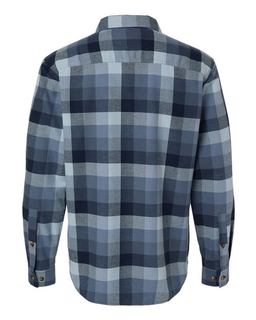 Columbia 161795, Men's Cornell Woods Flannel Shirt, Collegiate Navy Multi Buffalo Check