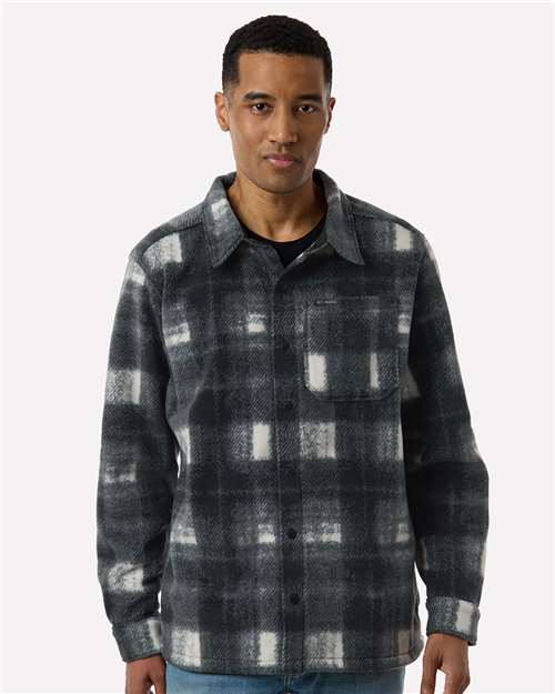 Columbia 209769, Men's Steens Mountain Printed Shirt Jacket Ii, Chalk Omblur