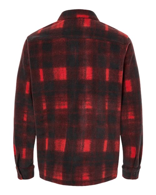 Columbia 209769, Men's Steens Mountain Printed Shirt Jacket Ii, Sail Red Omblur