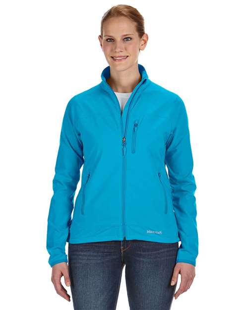 Women's Tempo Jacket - - 13664 Atomic Blue 672D1 98300 CA New ab Full-Zips Jackets Marmot New AB Outerwear Performance Pockets Polyester Spandex Visible Logos Water Resistant Womens Zips