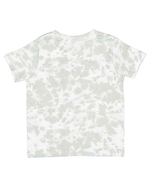 Rabbit Skins 3321EX, Toddler Fine Jersey Tee - Extended Colors, Haze Tie Dye
