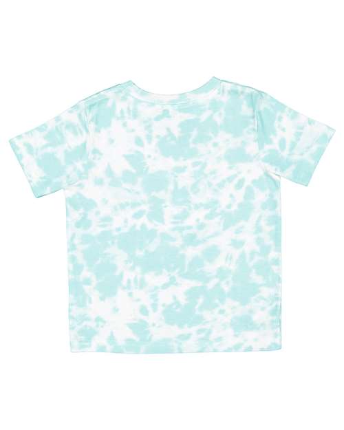 Rabbit Skins 3321EX, Toddler Fine Jersey Tee - Extended Colors, Island Tie Dye