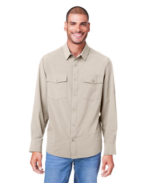Men's Ultra UVP® Marina Shirt - - 13229 291A7 4-4.9 oz AB Exclusive Brands Activewear CA New ab Camps CE510L CORE365 Dress Shirts Fishing Shirts Industrial Market Guide Long Sleeves Mens & Unisex Moisture-Management New AB Performance Pockets Polyester Ripstop S&S Exclusive Brands Spandex Summer Style Guide 2024 - Camps Sun/UV Protection Tear Away Tops Wovens Wovens & Dress Shirts Zips