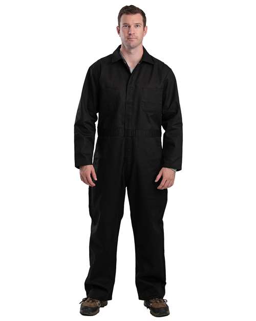 Twill Unlined Coverall - Black_40 - - 15944 Black_40 243A4 7-7.9 oz AB Retail Exclusive Brands Berne Apparel Bottoms C252 CA New ab Cotton Coveralls Mens & Unisex New AB Outerwear Pants Personal Protection Polyester Safety Workwear