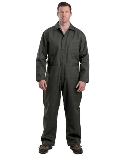 Twill Unlined Coverall - Charcoal_42 - - 15944 Charcoal_42 243A4 7-7.9 oz AB Retail Exclusive Brands Berne Apparel Bottoms C252 CA New ab Cotton Coveralls Mens & Unisex New AB Outerwear Pants Personal Protection Polyester Safety Workwear