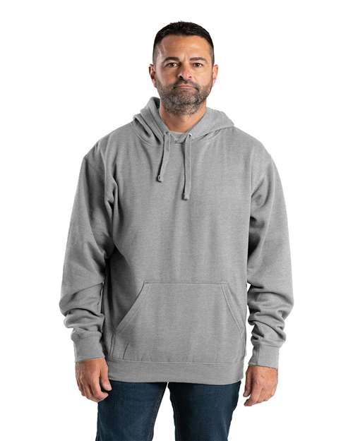 Tall Signature Sleeve Hooded Pullover Sweatshirt - - 15953 Grey 717A4 9-9.9 oz AB Retail Exclusive Brands Berne Apparel CA New ab Cotton Drawstring Hooded Long Sleeves Mens & Unisex New AB Pockets Polyester SP402GT Sweatshirts & Fleece Workwear