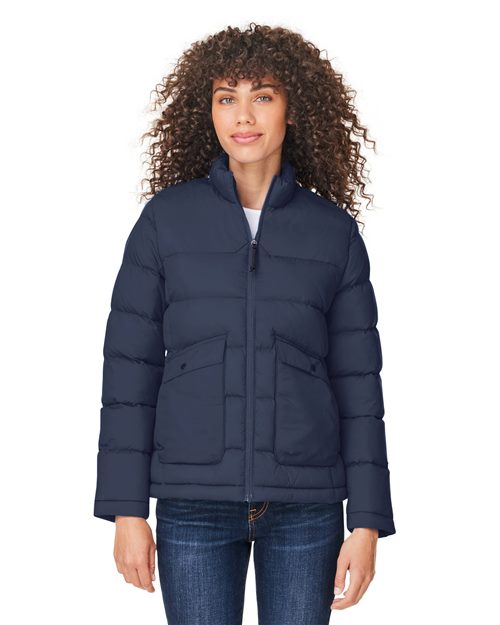 Women's Inspire Puffer Jacket - - 13322 313A7 AB Exclusive Brands CA New ab CE720W CORE365 Full-Zips Jackets Long Sleeves New New AB Nylon Outerwear Pockets Puffers S&S Exclusive Brands Water Resistant Womens Zips