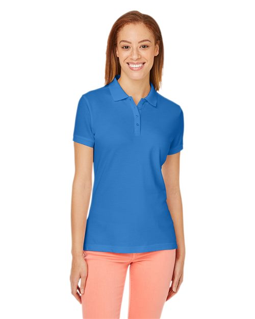 Women's New Classics® Performance Polo - - 13344 6-6.9 oz 619B2 AB Exclusive Brands CA New ab Cotton Devon & Jones DG100W Moisture-Management New AB Performance Pique Polos Polos & Knits S&S Exclusive Brands Short Sleeves Spandex Sport Shirts Tops Womens