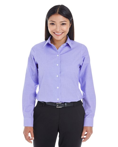 Women's Crown Collection® Royal Dobby Woven Dress Shirt - - 13353 3-3.9 oz 678B2 AB Exclusive Brands CA New ab Cotton Devon & Jones DG532W Dress Shirts Long Sleeves New AB Polyester S&S Exclusive Brands Stain Resistant Tops Womens Wovens Wovens & Dress Shirts Wrinkle Free