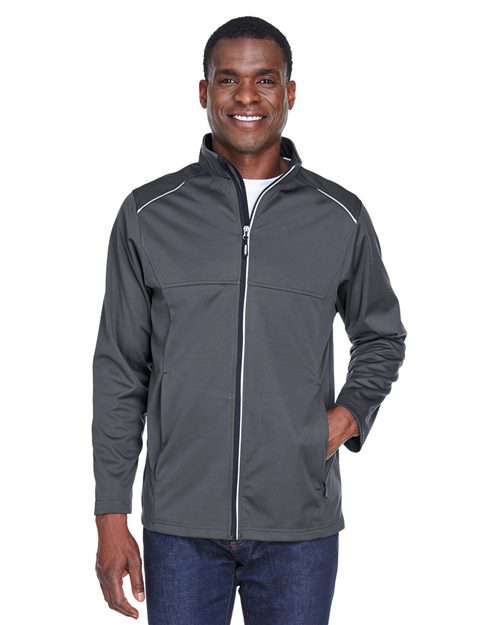 Men's Tall Techno Lite Three-Layer Knit Tech-Shell - - 13474 303A7 8-8.9 oz AB Exclusive Brands Activewear CA New ab CE708T CORE365 Full-Zips Jackets Mens & Unisex New AB Outerwear Pockets Polyester - 100% Rain Coats S&S Exclusive Brands Talls Waterproof Zips