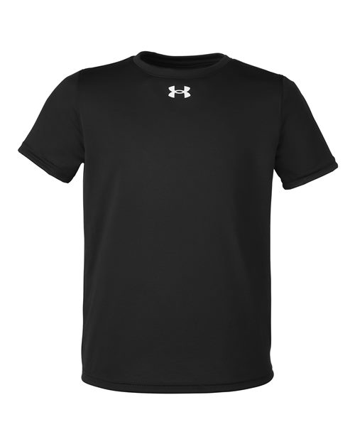 Under Armour 1377487, Youth Tech Team T-shirt, Black/ White