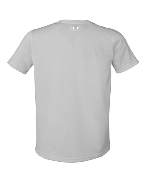 Under Armour 1377487, Youth Tech Team T-shirt, Mod Grey Light Heather/ White