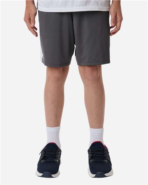 Under Armour 6000589, Youth Tech Vent Athletic Shorts, Castlerock/ White