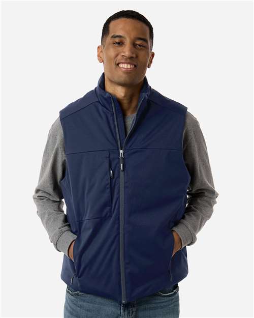 CORE365 CE716, Unisex Techno Lite Flat-fill Insulated Vest, Classic Navy