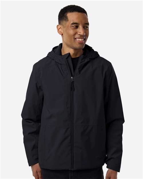 Men's Barrier All Season Jacket - - 16182 Black 101A7 3-3.9 oz Apparel CA New ab CE812 CORE365 Explore Corporate Explore Corporate Gifting & Incentives Explore Corporate Gifting - Mid-Range Hooded Jackets Mens & Unisex Outerwear Polyester Water Resistant