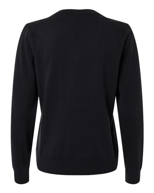 Devon & Jones DG445W, Women's New Classics V-neck Sweater, Black