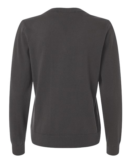 Devon & Jones DG445W, Women's New Classics V-neck Sweater, Graphite