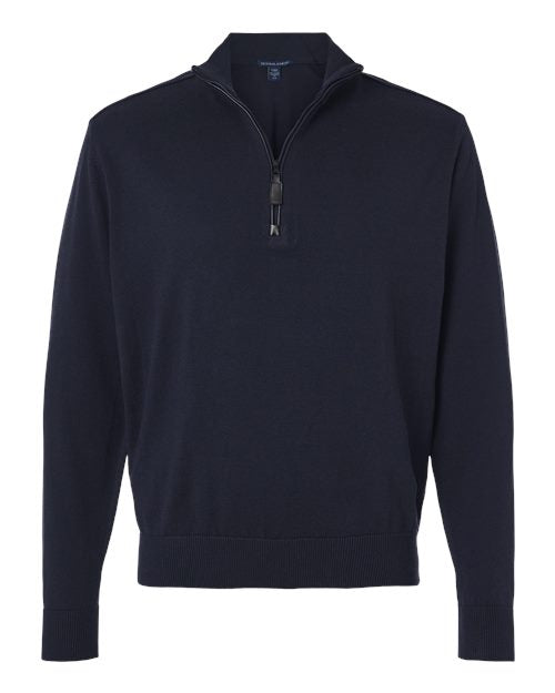 Devon & Jones DG446, Men's New Classics Quarter-zip Sweater, Navy