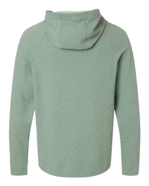 North End NE729, Men's Spirit Textured Hooded Pullover, Sage Green Heather