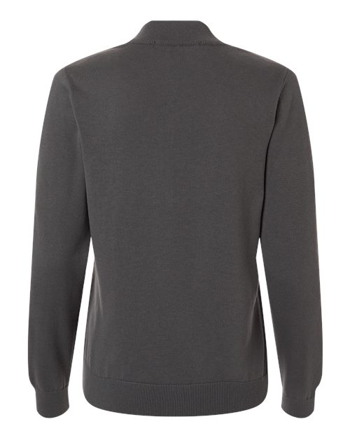 Devon & Jones DG446W, Women's New Classics Quarter-zip Sweater, Graphite